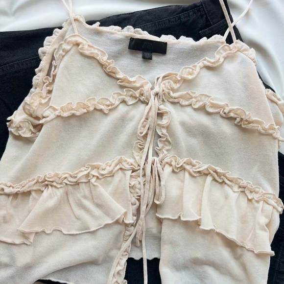Zara Front Tie Tank Top ✨🐚 - Picture 2 of 3